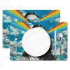 Vrouw - Bril - Regenboog - Wolken Placemat vinyl groot -zzsfeer2_Kitchenyeah-website