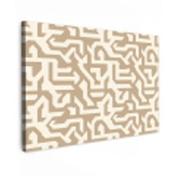 Modern - Abstract - Beige Tuinposter op houten frame 2 cm dik klein 845 -3d