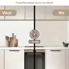 Zandkleurig - Modern - Egaal keuken achterwand 2 middel 871 -voor-na2_NL