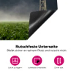Stadion - Lichtmast - Sport - Nacht Inductie beschermer vinyl 3mm klein -zzzzzzz-lf-onderkant