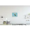 Surfboard - Water - Badpak - Oranje textielposter latten blank klein -kinderkamer
