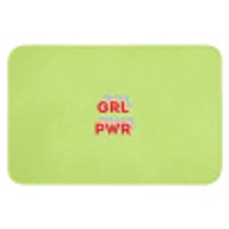 Grl pwr - Groen - Rood - 3D Badmat klein -3d