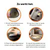 Huisje - Hout - Bloemen Inductie beschermer vinyl 3mm klein -zzzzzzz-td-werking