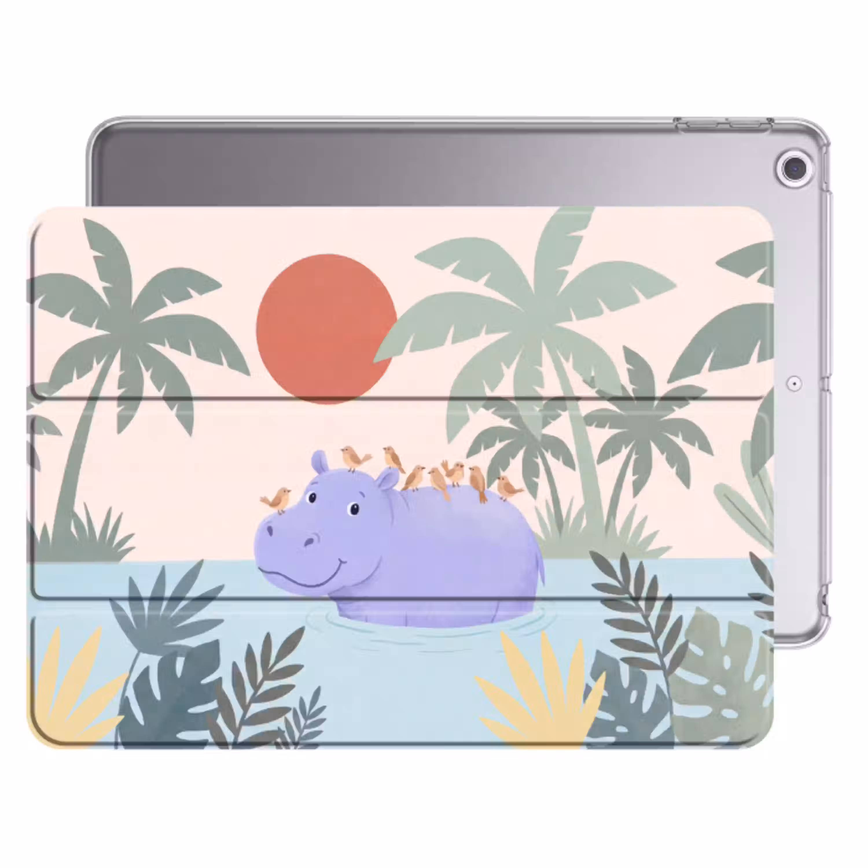 Dieren - Vogel - Water - Natuur - Illustratie Apple iPad 2017 middel -threedimensional_3d_global