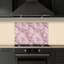 Roze - Kwartsmarmer - Aders keuken achterwand spatscherm klein 900 -sfeer1