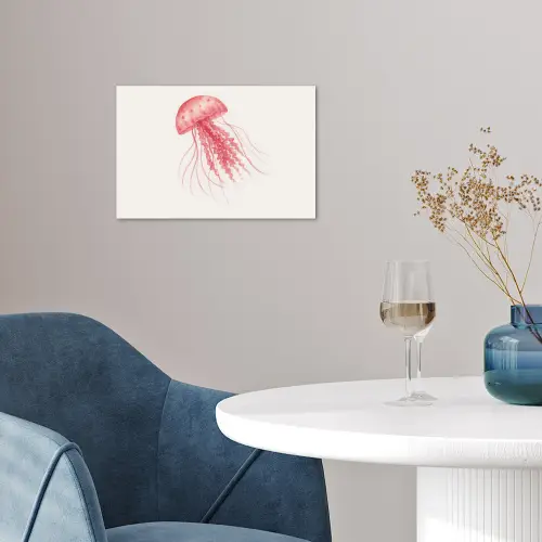 Kwal - Tentakels - Roze poster papier klein -sfeer3