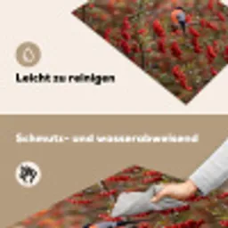 Goudvink - Bessen - Herfst - Natuur - Kleurrijk Inductie beschemer met haakjes klein -ky-schoon-de