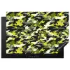 Groen - Geel - Camouflage - Patroon Inductie beschermer vinyl 3mm klein 276 -3d