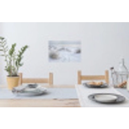 Duinen - Sneeuw - Strand - Winter - Serene Muursticker klein -eettafel