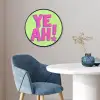 Groen - Neon - Quote Fotolijst rond zonder passe partout klein -sfeer2
