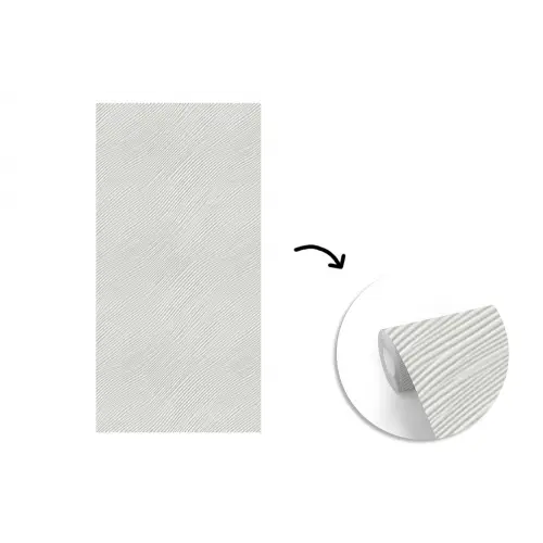 Golven - Ribbels - Wit fotobehang vinyl groot 64 -3d