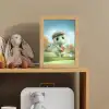 Cartoon - Dino - Groen - Golven Light Box met kabel klein -sfeer2_kind