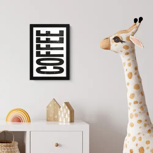 Koffie - Decoratie - Japandi - Vintage fotolijst zwart zonder passe partout klein -usfeer4_kinderkamer
