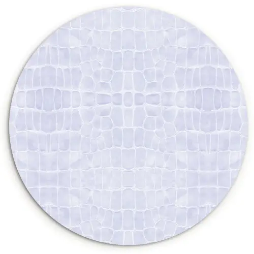 Krokodil - Leer - Lila - Paars Wandcirkel plexiglas klein 852 -3d
