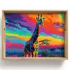 Giraffe - Savanna - Lucht - Gekleurd Dienblad Rechthoek middel -z3d_shopping