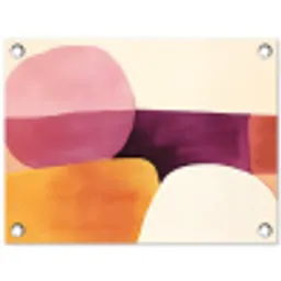 Vormen - Abstract - Kleurrijk tuinposter los doek klein -3d