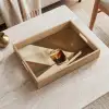 Glas - Ijskoffie - Schaduw - Bruin Dienblad Rechthoek middel -sfeer1