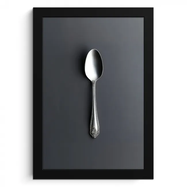 Zilver - Metaal - Lepel KitchenYeah - Keuken - Fotolijst klein -3d