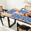 Blauw - Camouflage - Golvend Placemat vinyl groot 368 -zzsfeer4_Kitchenyeah-website