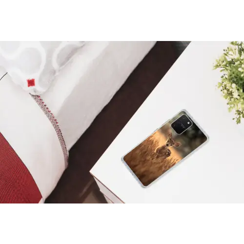 Hert - Graanveld - Bruin Telefoonhoesje Samsung Galaxy S10 Lite klein -kamerS10Lite