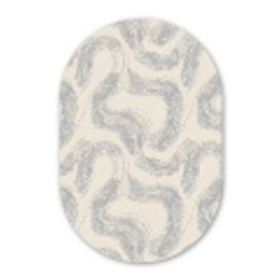 Lijnen - Patroon - Beige - Minimalistisch Wandcirkel Ovaal Forex klein 630 -3d
