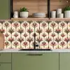 Waaier - Motief - Kleurrijk keuken achterwand 2 middel 871 -sfeer3