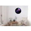 Kwal - Doorzichtig - Roze - Tentakels Wandcirkel aluminium klein -woonkamer