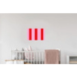 Strepen - Klassiek - Roze Muursticker klein 286 -kinderkamer
