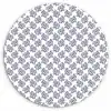 Oceaan - Koraal - Blauw - Wit Wandcirkel plexiglas klein 852 -3d