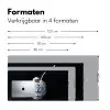 Kokosnoot - Eten - Delfts blauw - Drinken Muismat XXL klein -sfeer5