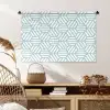 Groen - Geometrie - Patronen - Abstract Wandkleed katoen middel 269 -sfeer5