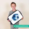 Voetbal - Inktspatten - Blauw - Bal Kinderkoffer - Zwart klein -sfeer4_NL