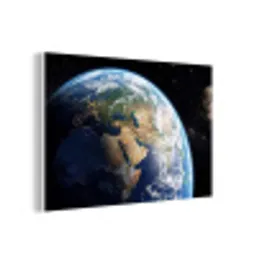 Aarde - Ruimte - Blauw - Groen forex 5mm xxl -3d