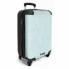 Terrazzo patroon veelkleurig blauw en groen NBS - Handbagage koffer - Volwassenen Unisex middel -productfoto_3d