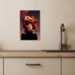 Vrouw - Donuts - Kleurrijk KitchenYeah - Keuken - Canvas klein -sfeer2