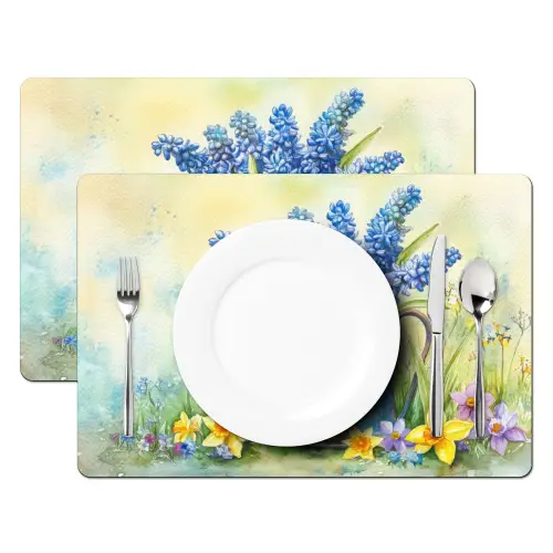 Lavendelbloemen - Quote - Gieter Placemat vinyl groot -zzsfeer2_Kitchenyeah-website