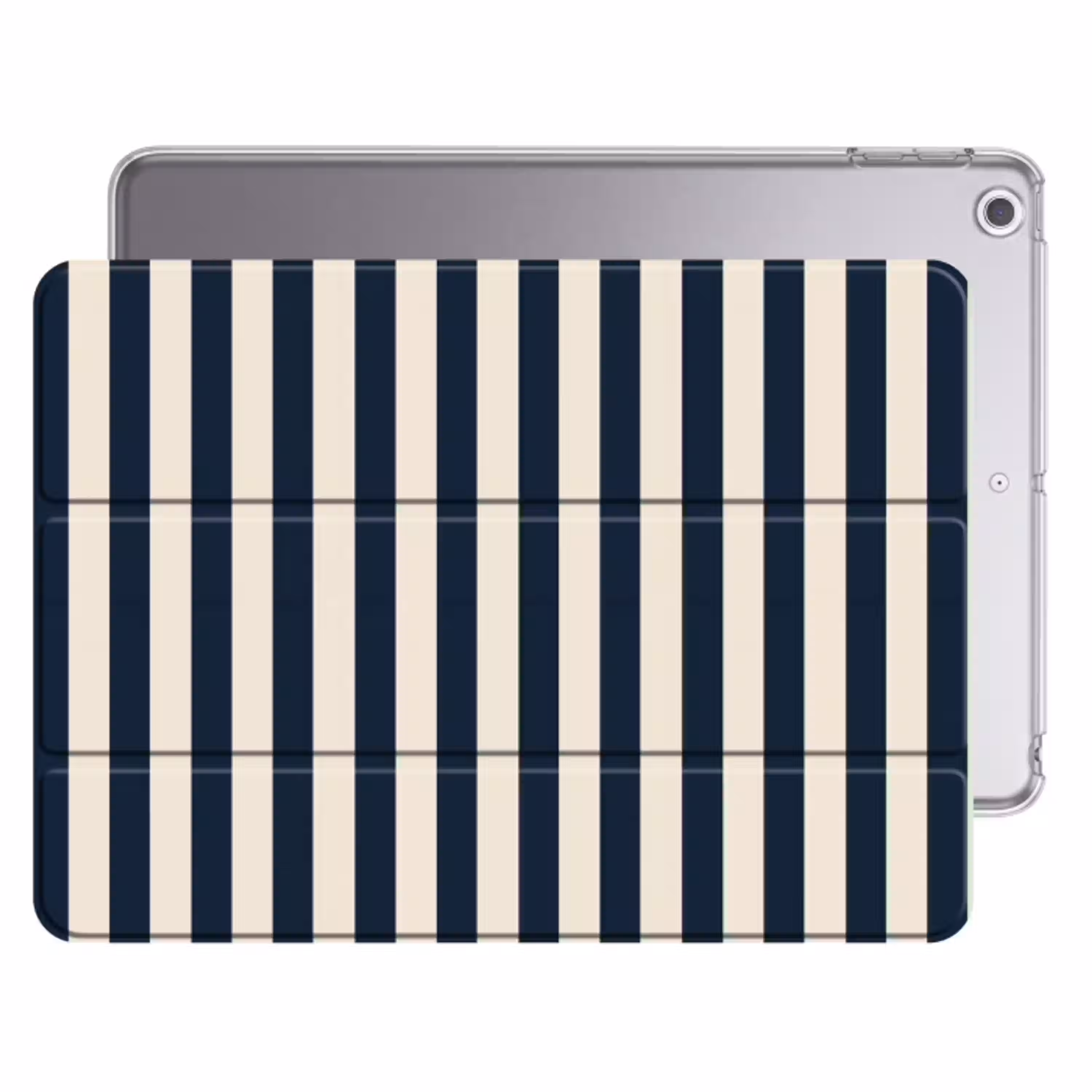 Verticale strepen - Blauw - Crème Apple iPad 2017 middel 1172 -threedimensional_3d_global