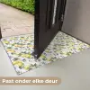 Frans - Citroen -  Citrus - Bloesem - Geel - Groen - Blauw Deurmat klein 898 -USP_NL