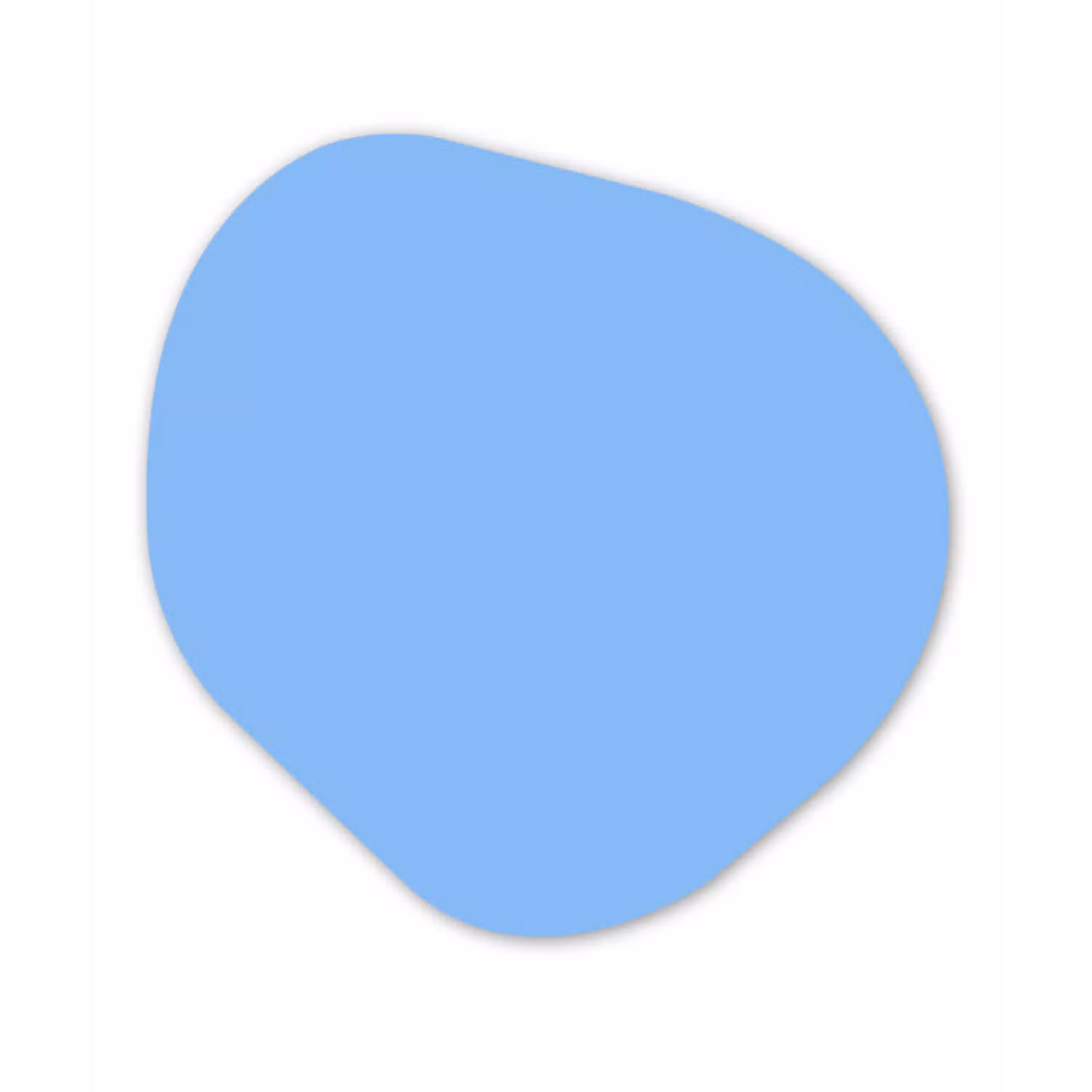 Sky - Glow - Blauw Wandcirkel Organisch Forex 3mm klein 629 -3d