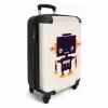 Paarse pixel Koffer - NBS - Handbagage middel -productfoto_3d
