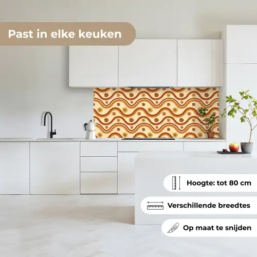 Vintage - Patronen - Bloemen - Regenboog keuken achterwand 2 middel 871 -sfeer4_NL