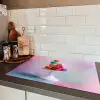 Macarons - Schaal - Pastel - Kleurrijk Inductie beschermer vinyl 3mm klein -sfeer3
