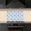 Frans - Citroen - Bladeren  - Blauw keuken achterwand spatscherm klein 900 -sfeer1