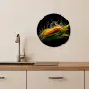 Maïs - Groente - Planten - Zwart - Water KitchenYeah - Keuken - Wandcirkel Forex klein -sfeer3