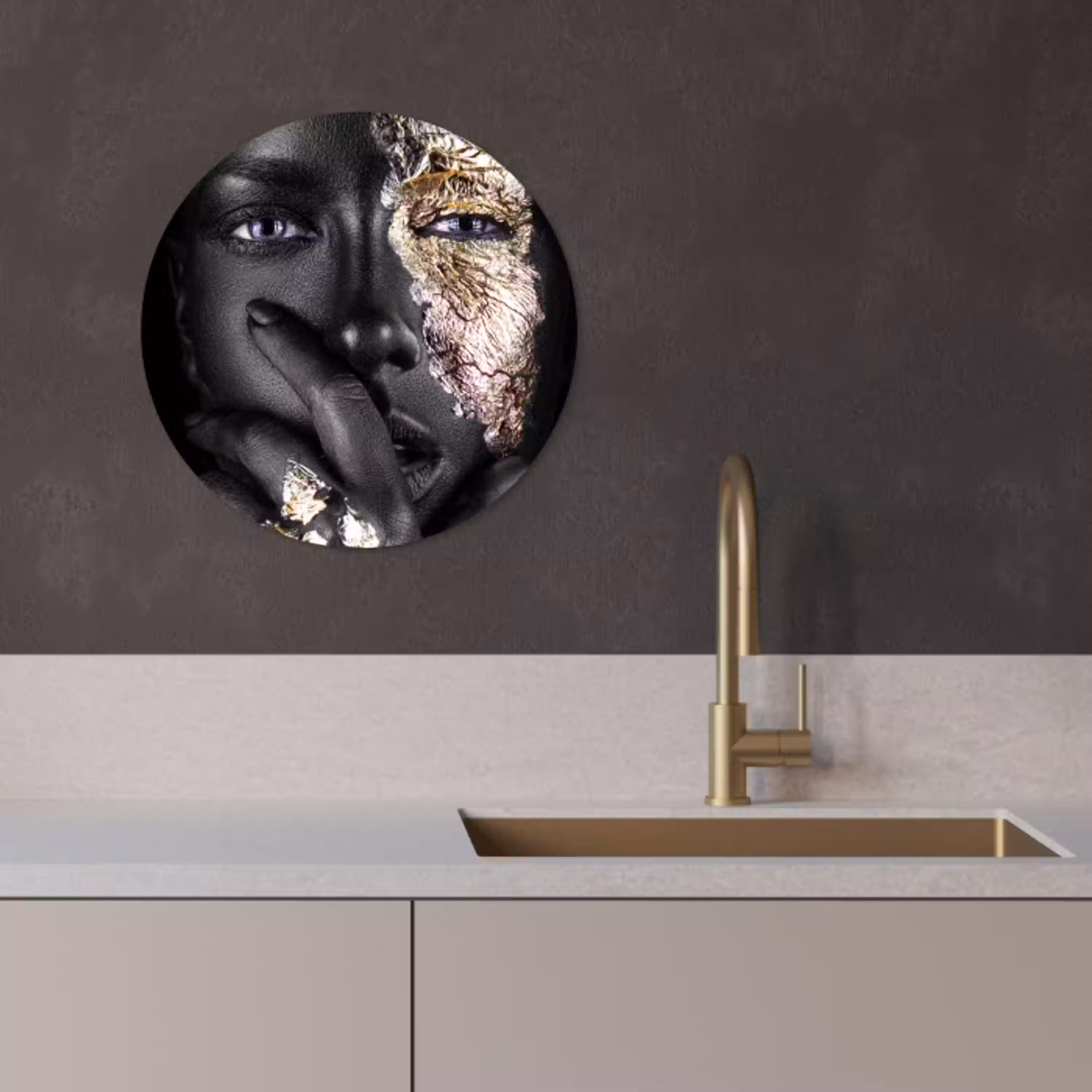 Gouden Geheimen KitchenYeah - Keuken - Wandcirkel Forex klein -sfeer1