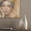 Vrouwen - Portret - Luxe - Goud PET vilt klein -sfeer6_closeup