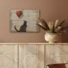 Street art - Kat - Ballon - Graffiti - Banksy PET vilt klein -sfeer4