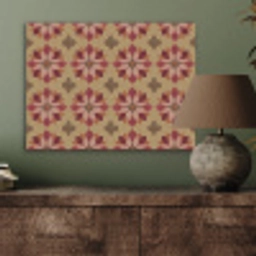 Bloemen - Retro - Groen PET vilt klein 837 -sfeer2