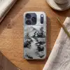 Hut - Grijs - Bergen - Mistig Telefoonhoesje iPhone 17 Pro klein -sfeer1