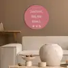 BBQ - Quote - Roze - Zomer Akoestische PET Vilt - Rond klein -sfeer1